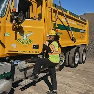 Vehicle from Earle Construction, owned by Thomas Earle.